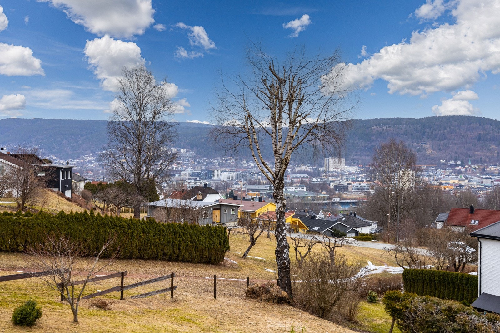 Utsikt fra terrasen. Galleribilde