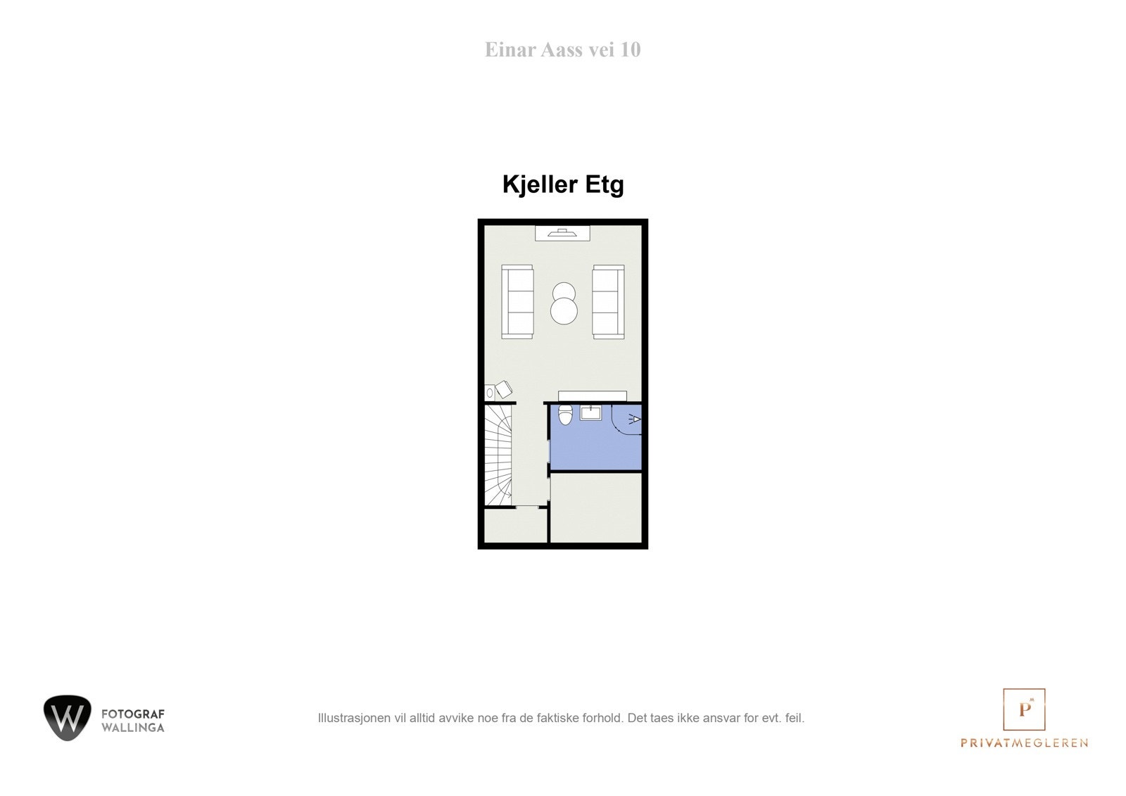 Plantegning kjelleretasje. Galleribilde