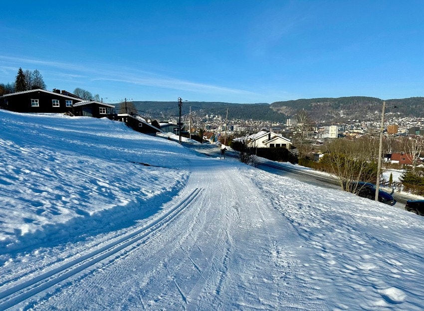 Om vinteren starter skiløypene, rett utenfor døren. Galleribilde