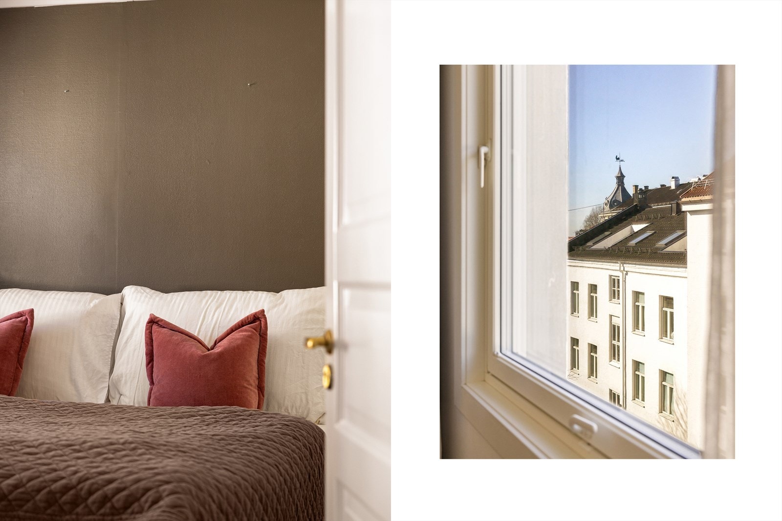 Stort vindu som slipper inn rikelig med lys, som gjør at rommet oppleves lyst og luftig. Galleribilde