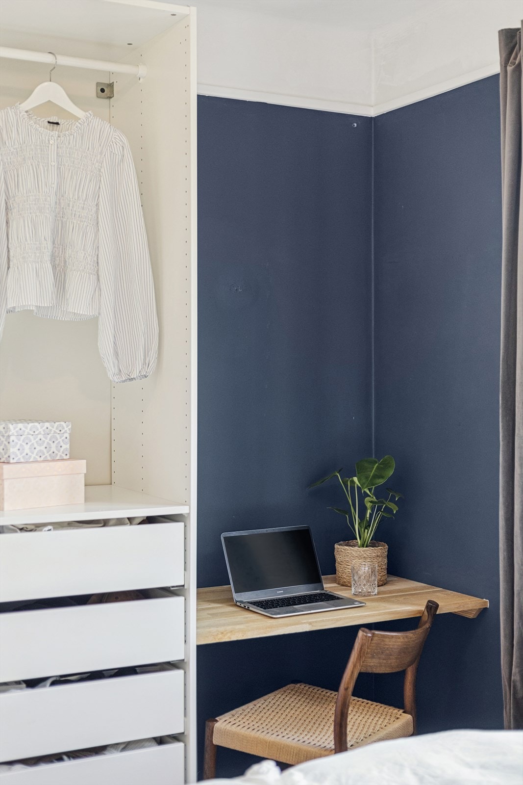 Det er plass til eget hjørne for hjemmekontor. Galleribilde