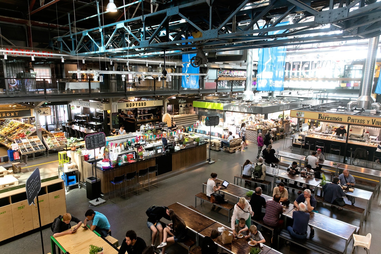 Nærområdet: Mathallen på Vulkan. Galleribilde