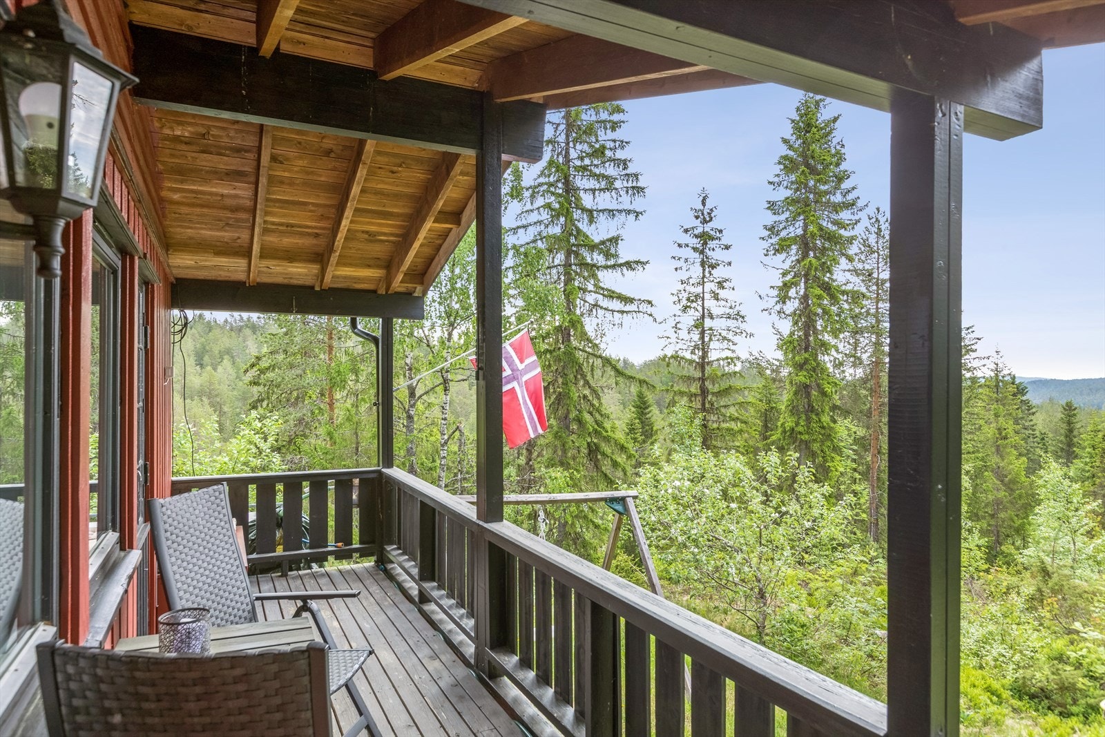 Her kan man slappe av og nyte gode solforhold når været tillater det Galleribilde