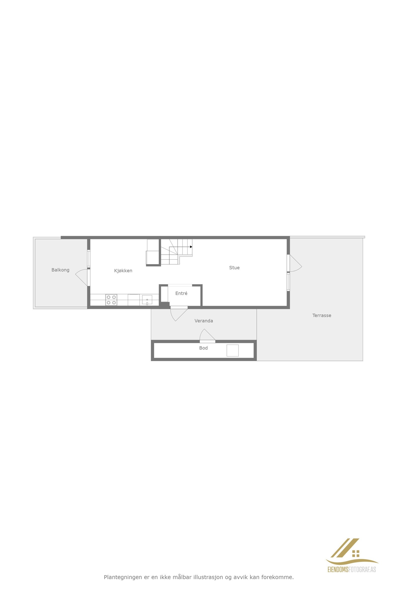 Plantegning 1.etg Galleribilde