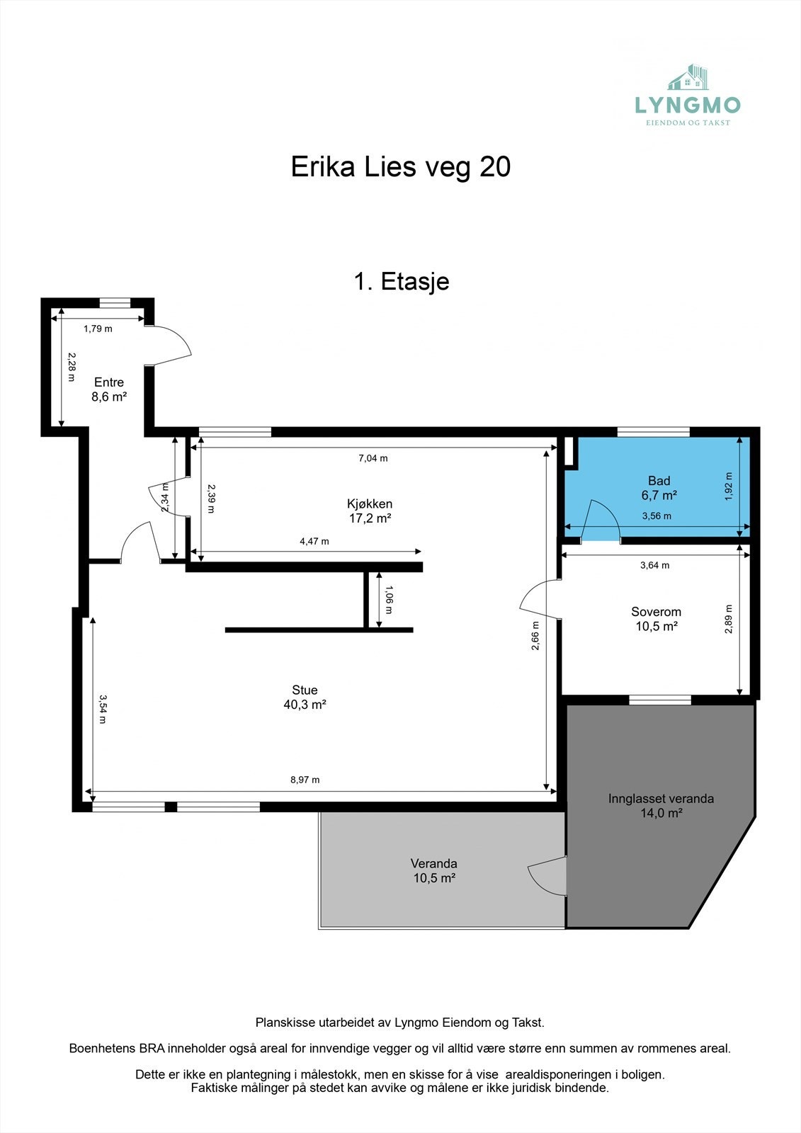 Planskisse 1. etasje Galleribilde