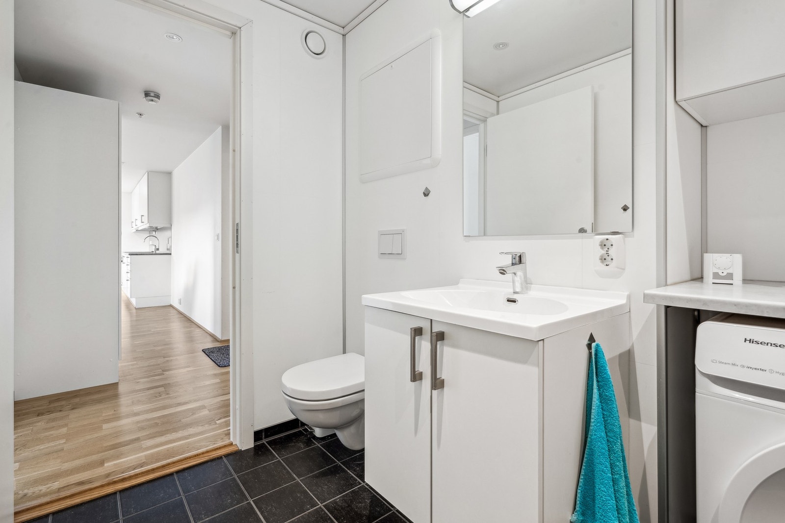 Badet er på 5 kvm. Galleribilde