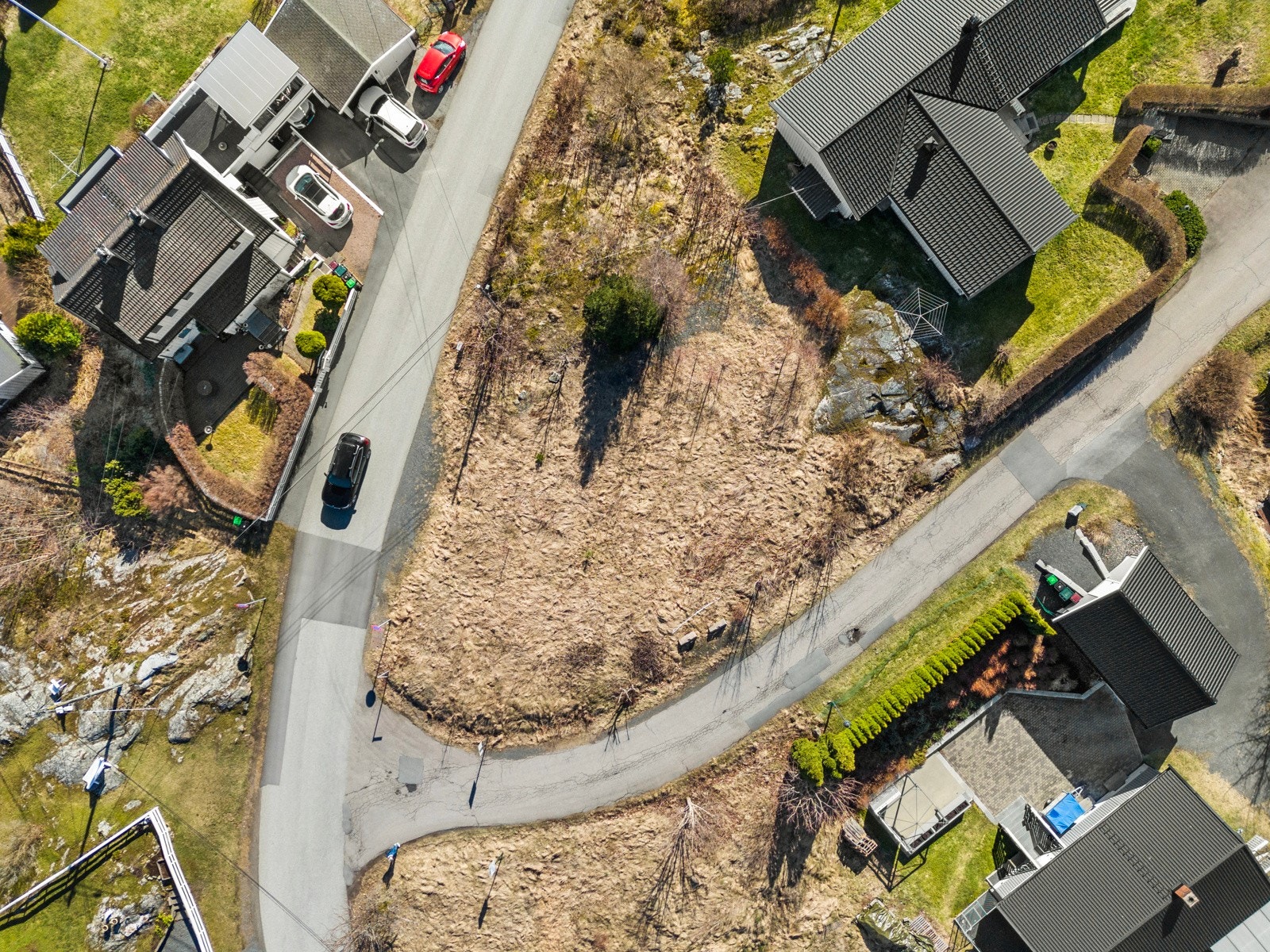 Tomten sett ovenfra Galleribilde