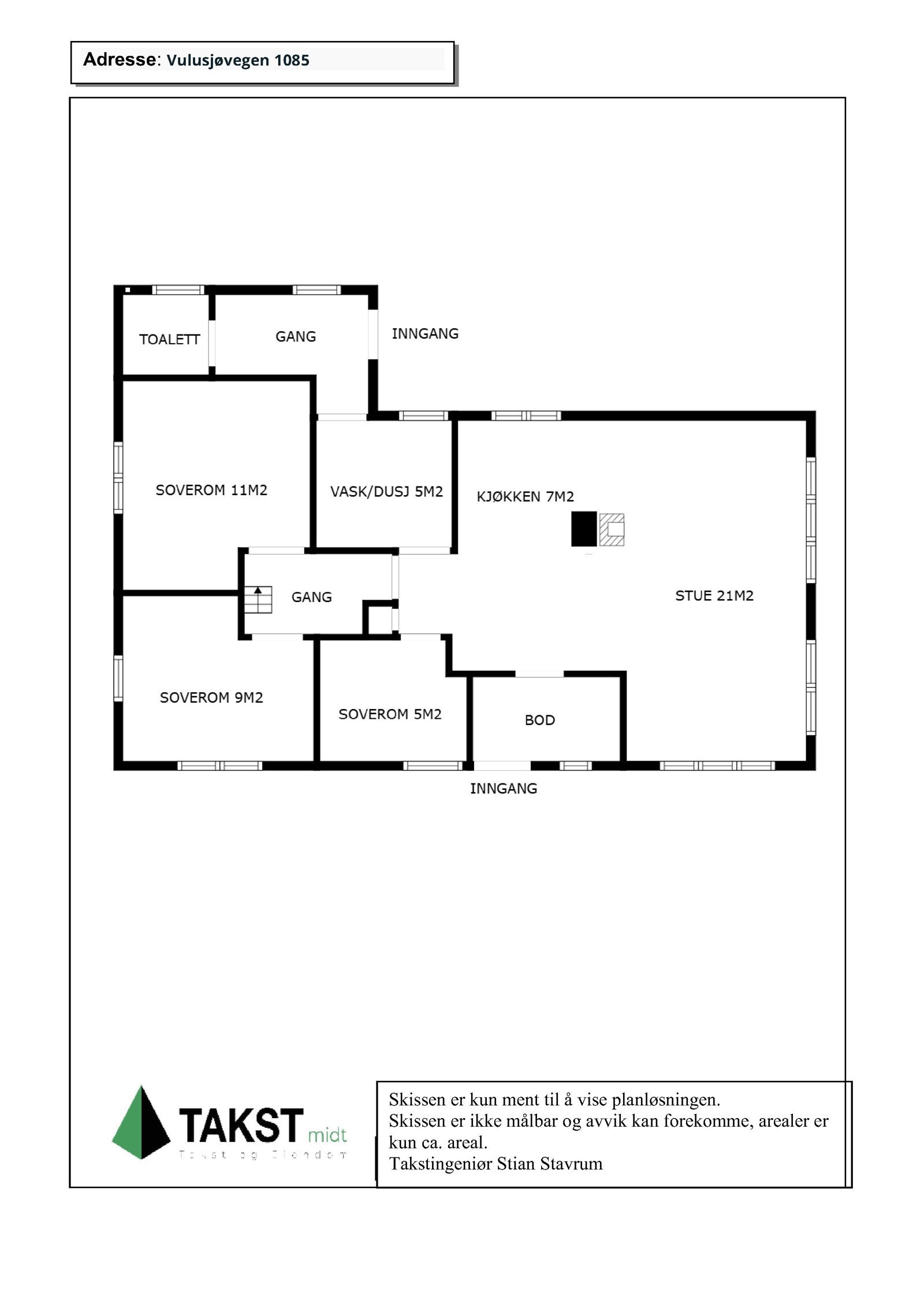 Planskisse Galleribilde