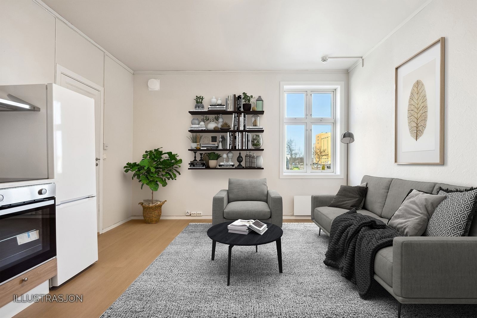 Velkommen til Kristian Fjelds gate 15 - en nyoppusset leilighet med egen inngang i 1. etasje. Galleribilde