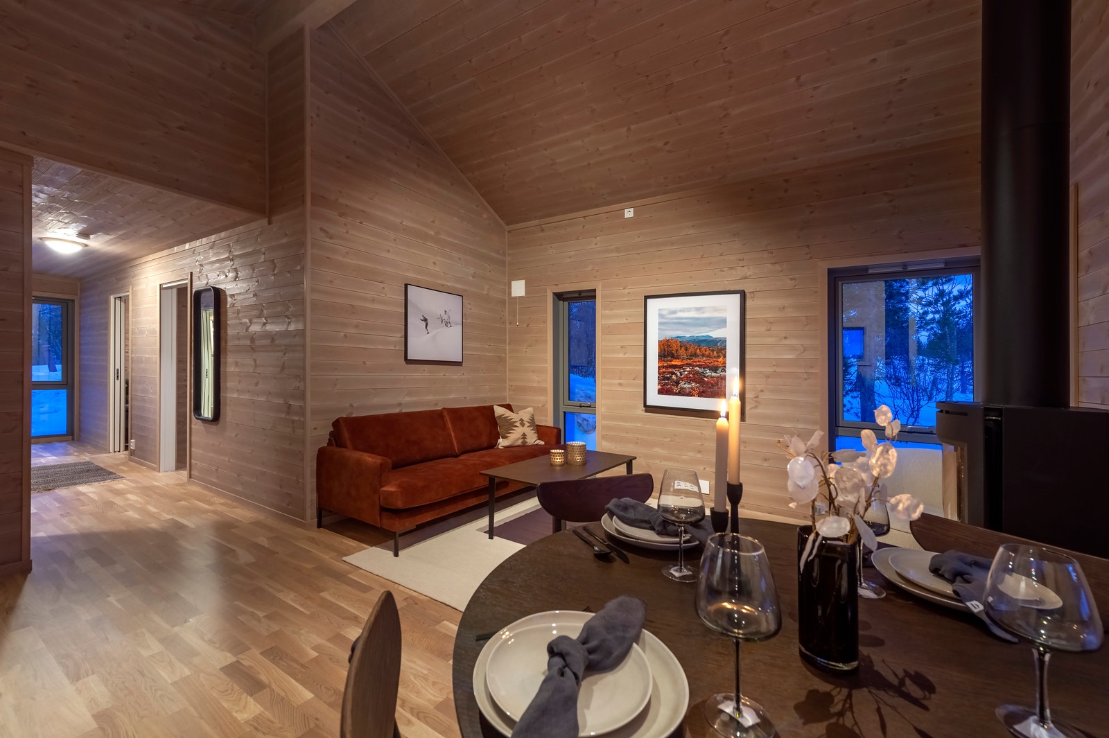 Interiør prosjektert hytte Galleribilde