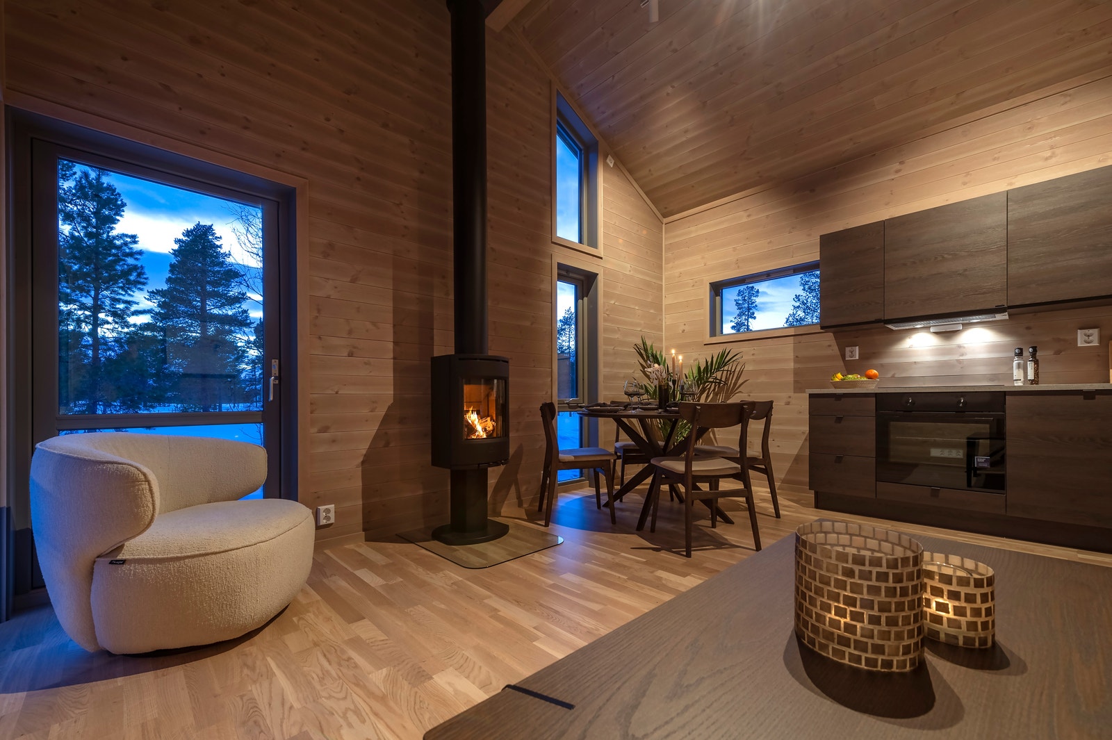 Interiør prosjektert hytte Galleribilde