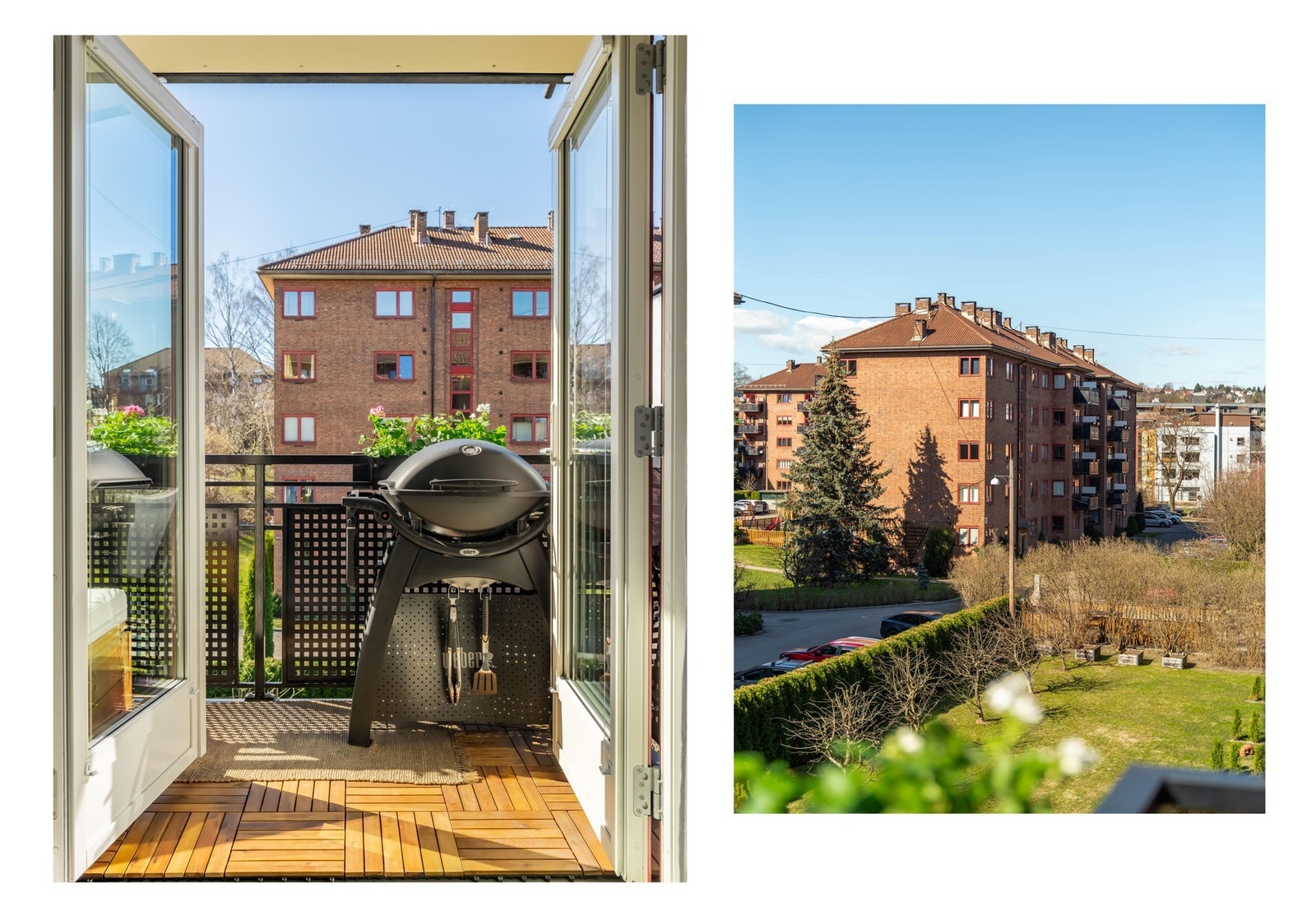 Fra stuen er det utgang til en luftig balkong som er perfekt for de solfylte sommerdagene. Galleribilde