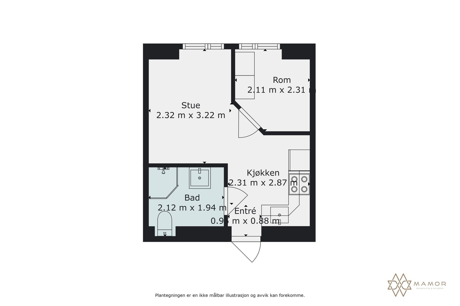 Plantegning Galleribilde