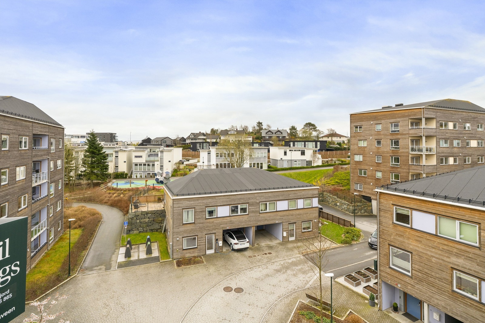 Utsikt fra balkongen Galleribilde