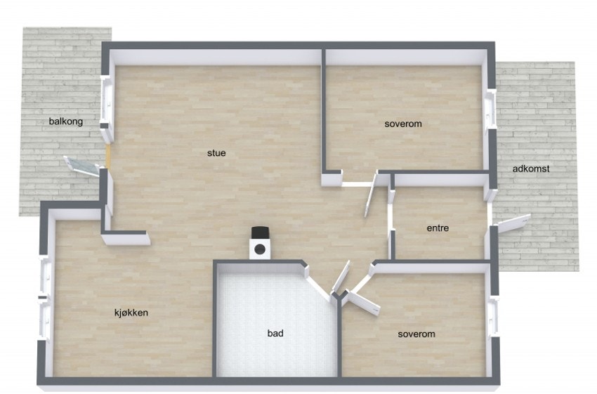 Plantegning Galleribilde