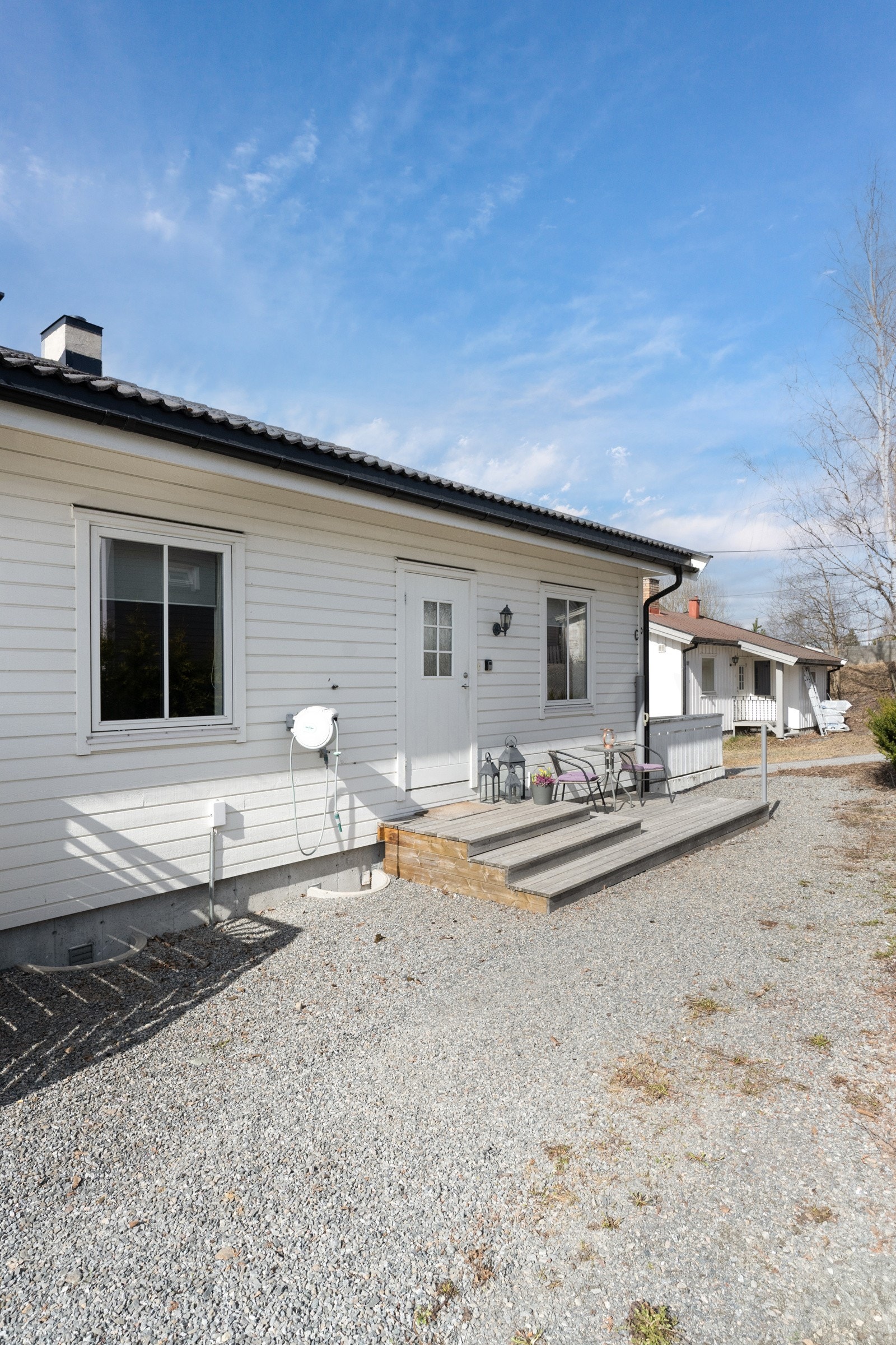 Gruset gårdsplass Galleribilde