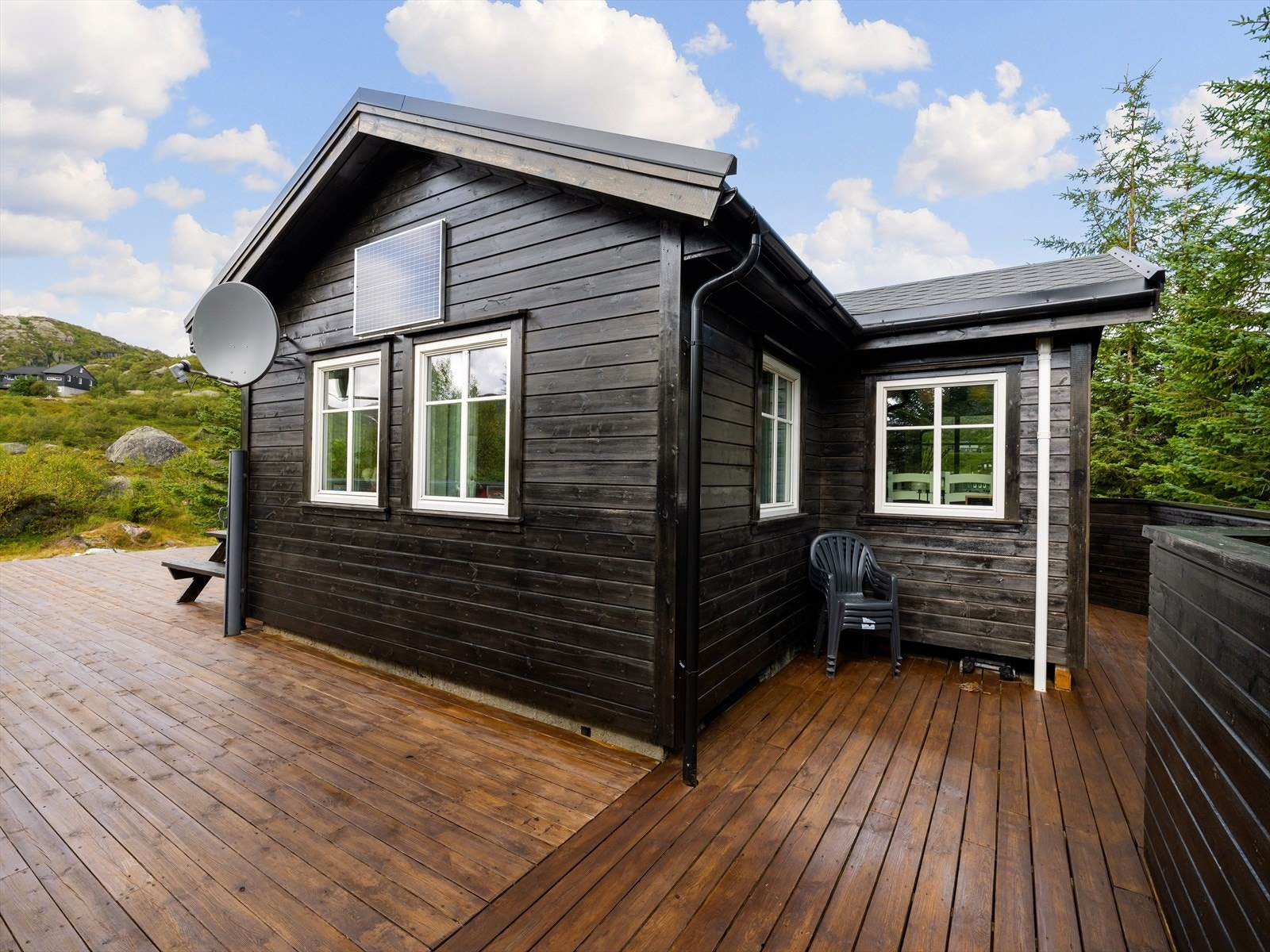 Hytter er opprinnelig bygget i ca. 1960, påbygget og modernisert i 2016 Galleribilde