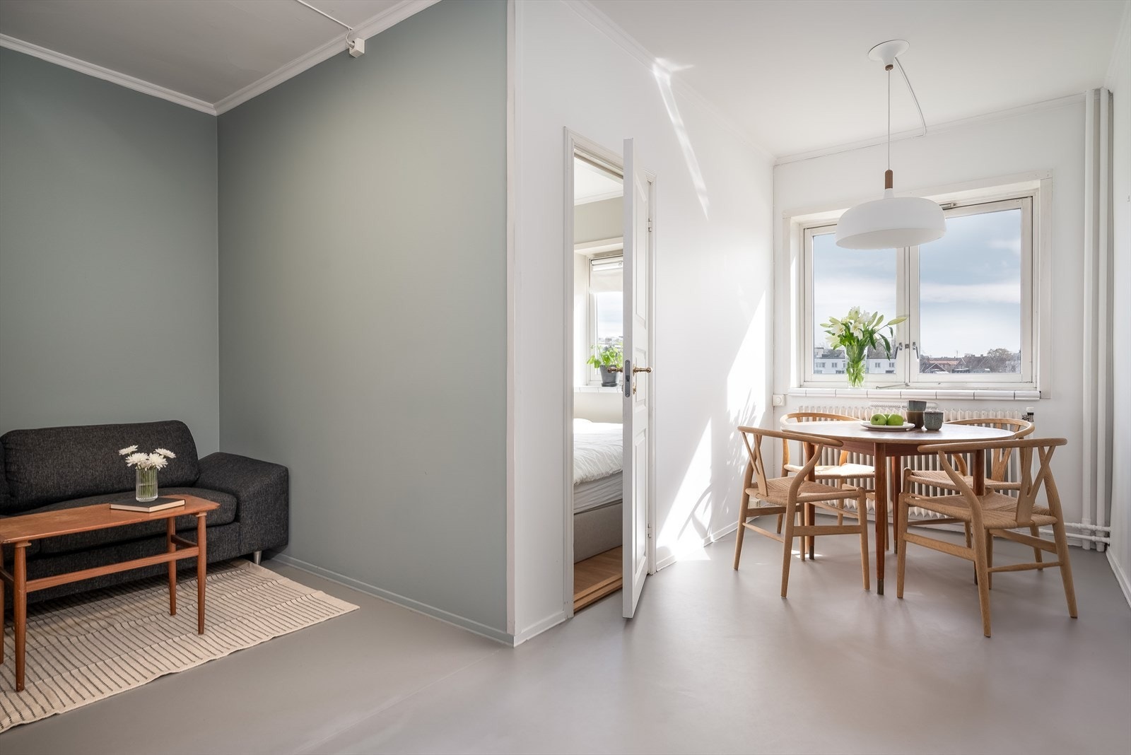 Varmtvann og fyring er inkludert i felleskostnadene. Galleribilde