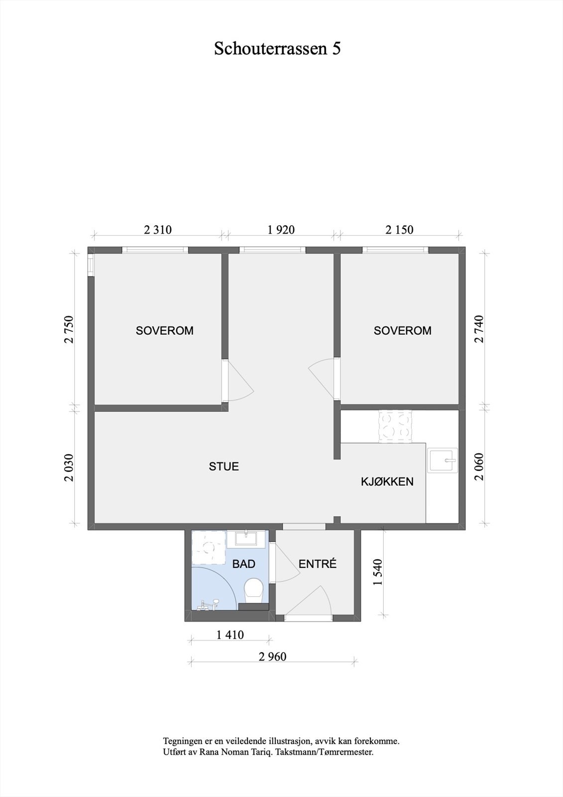 Plantegning Galleribilde