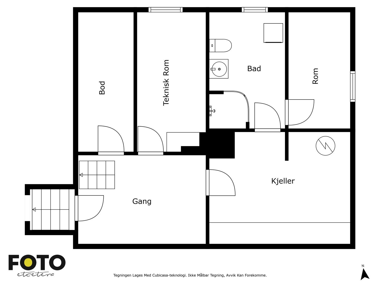 Plantegning kjeller Galleribilde