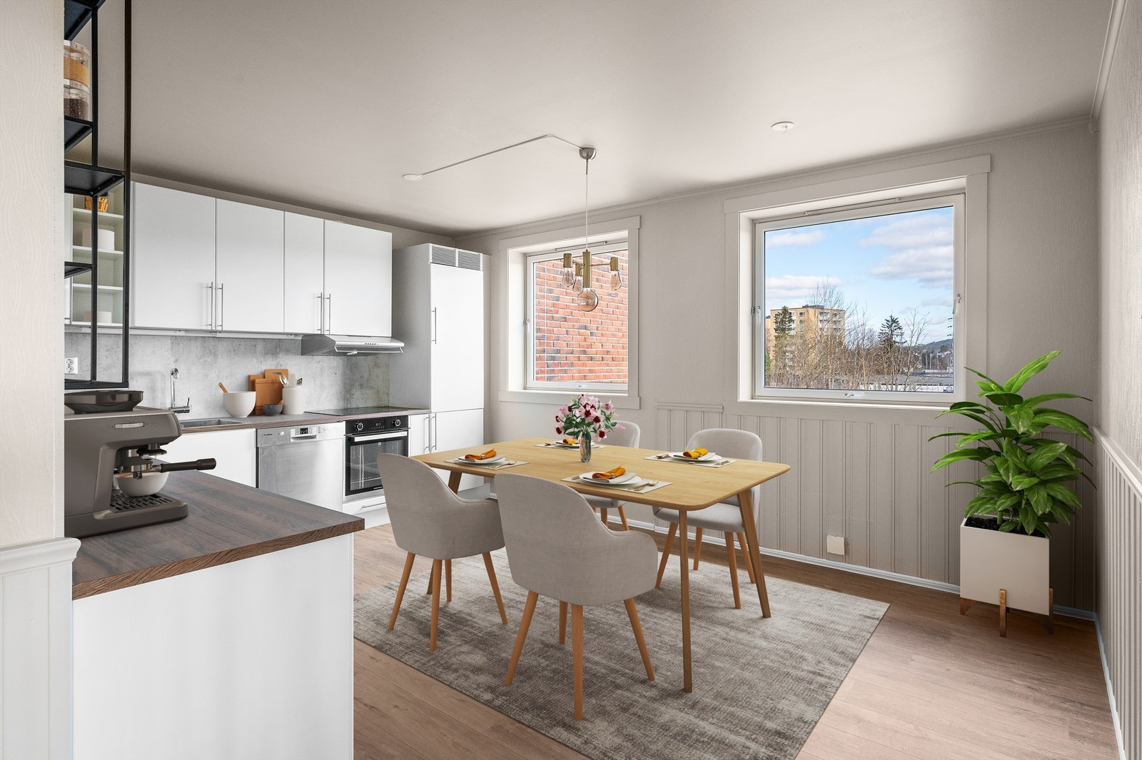 Stort og oppgradert kjøkken! (Bildet er digitalt stylet) Galleribilde