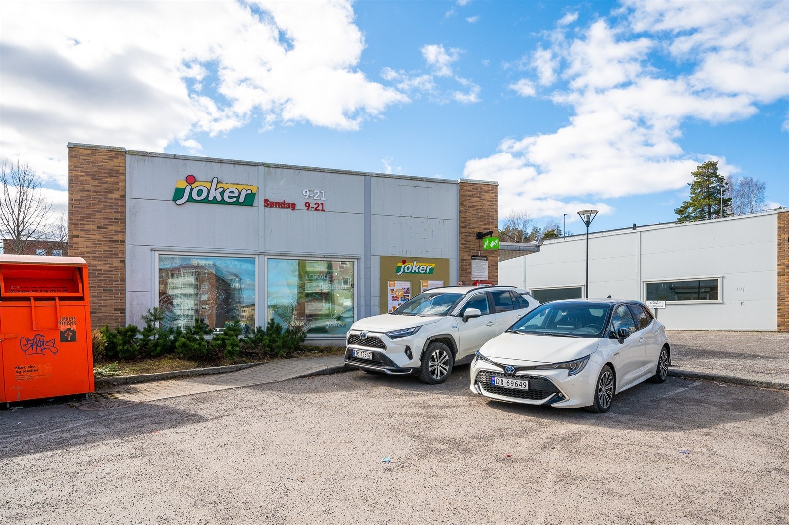 Søndagsåpen Joker ligger i nærheten. Galleribilde