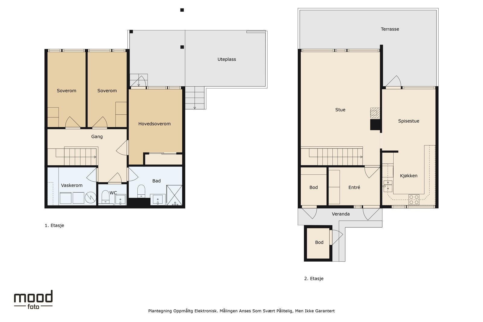 - Planløsning begge etasjer - Galleribilde