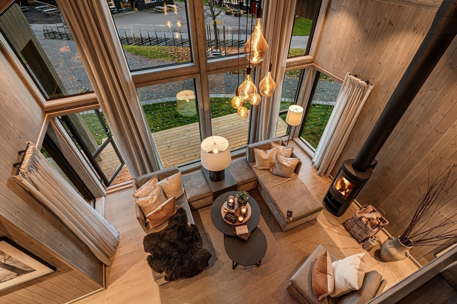 Bilde av vår visningshytte på Norsk Hyttesenter. Galleribilde