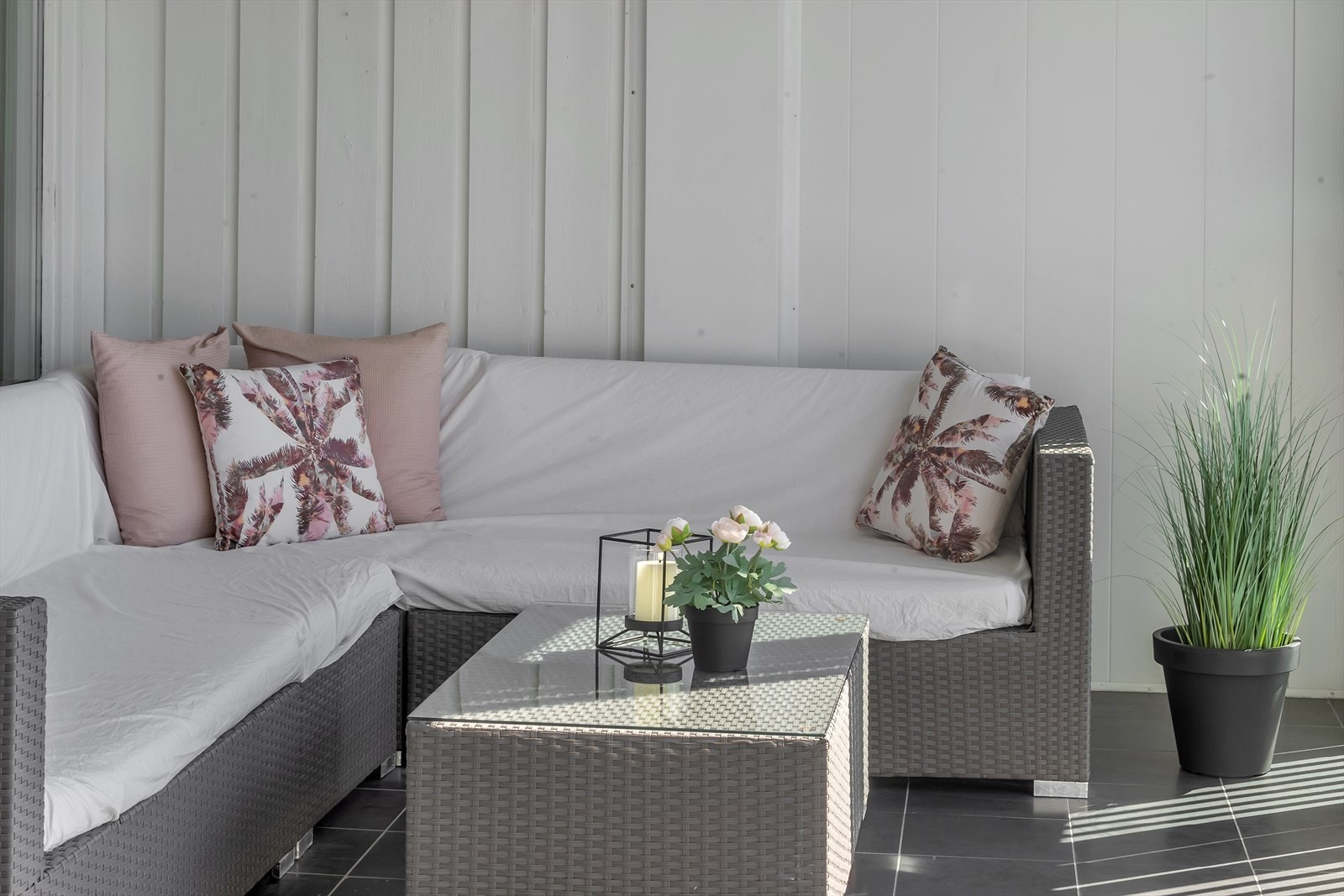 Innglasset balkong Galleribilde