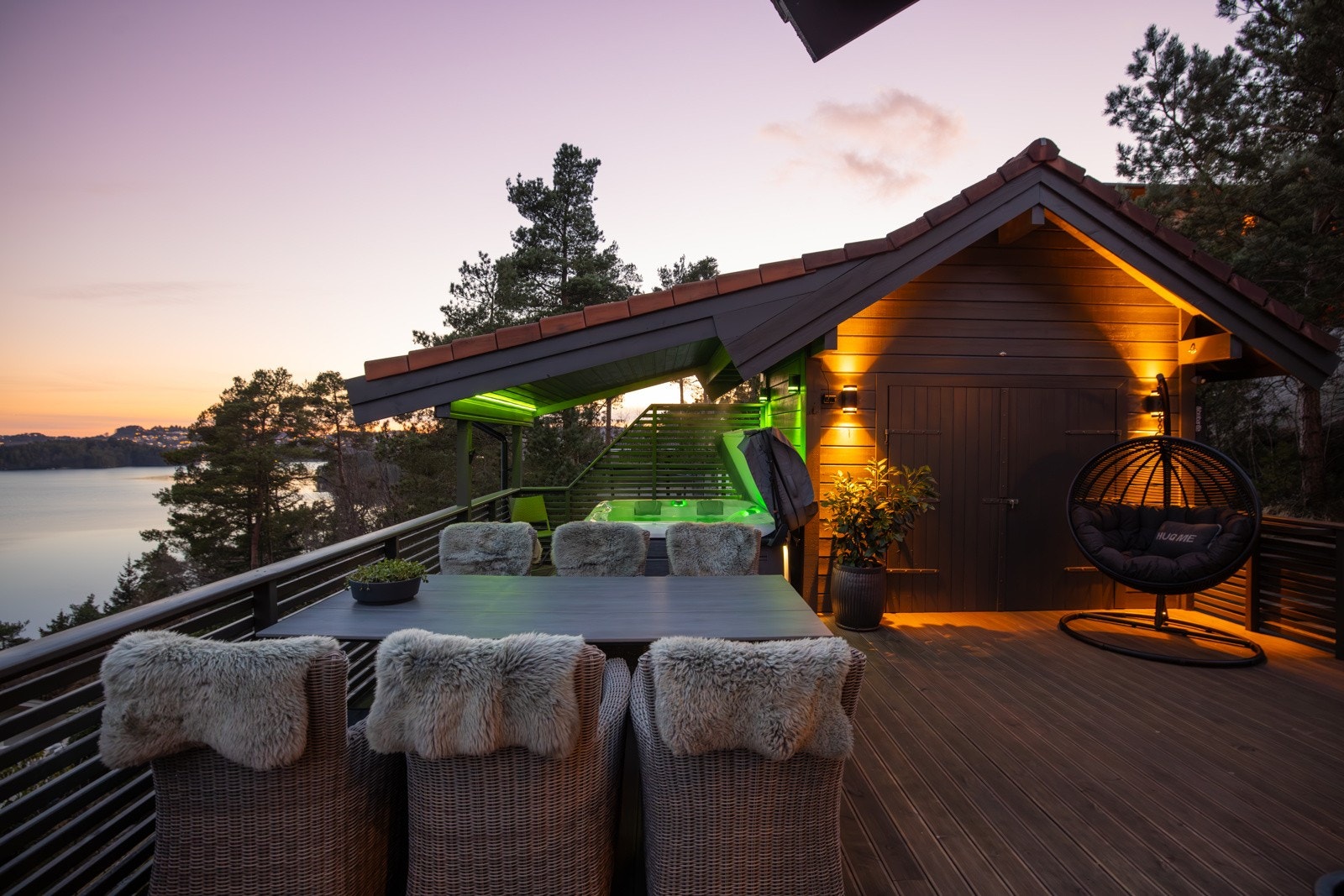 Terrassen er naturlig delt opp i ulike soner. Galleribilde