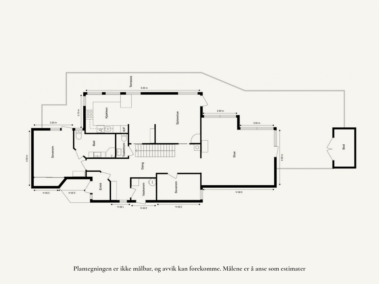 Plantegning 1. etg. Galleribilde
