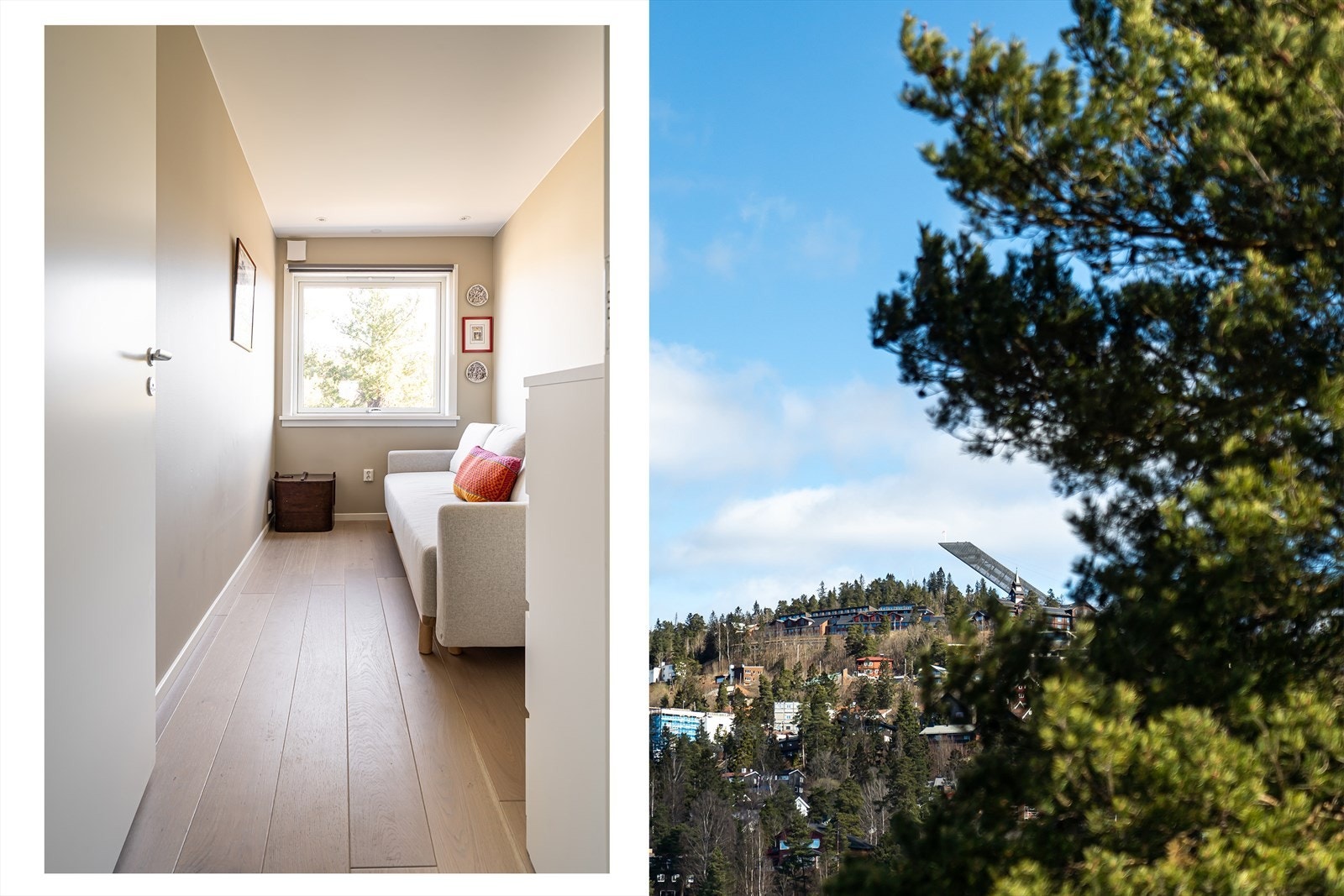 Videre har boligen ytterligere to soverom med fanatisk flottutsikt ut mot Holmenkollen. Galleribilde