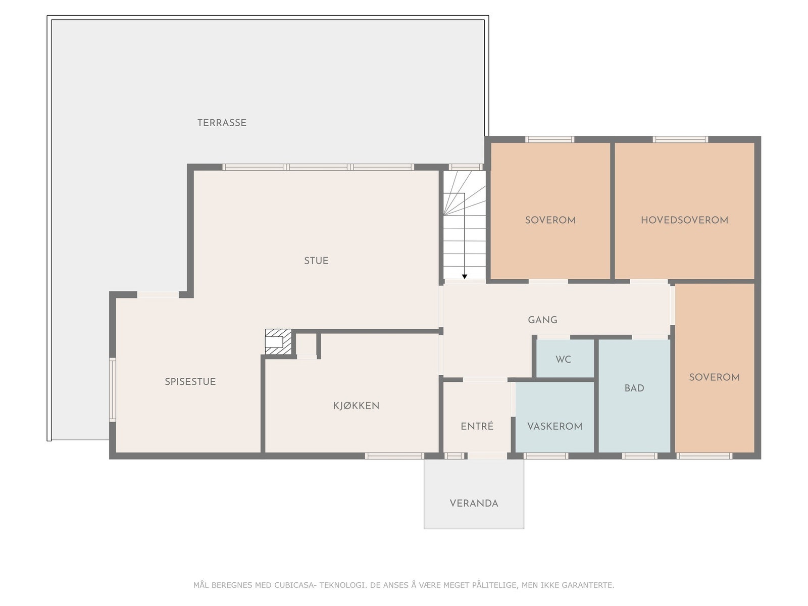 Plantegning 1. etasje Galleribilde