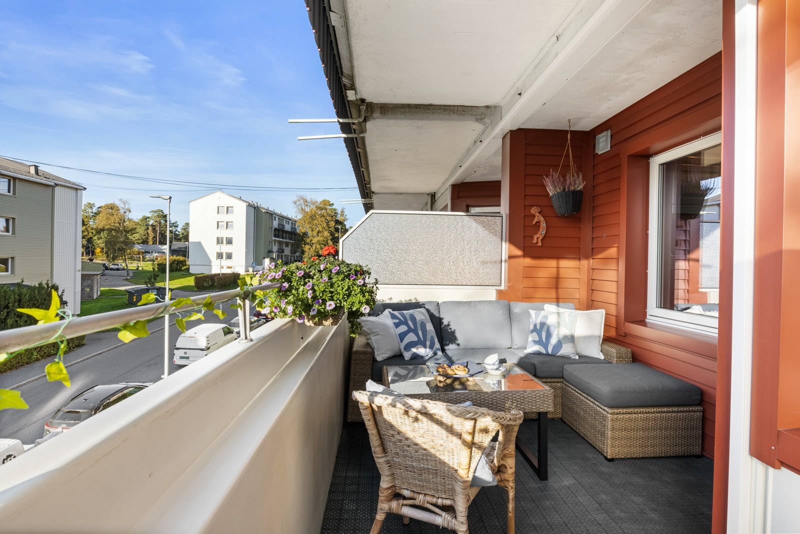 Det er tillatt med gassgrill på balkongen Galleribilde