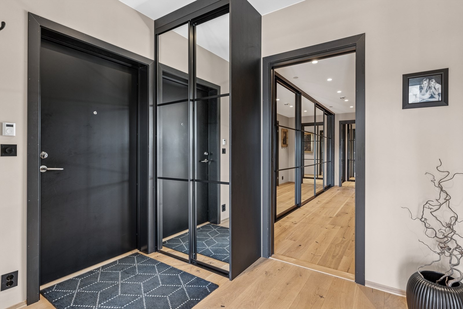 Legg merke til den gode utnyttelsen av garderobeløsning fra Rival. Galleribilde