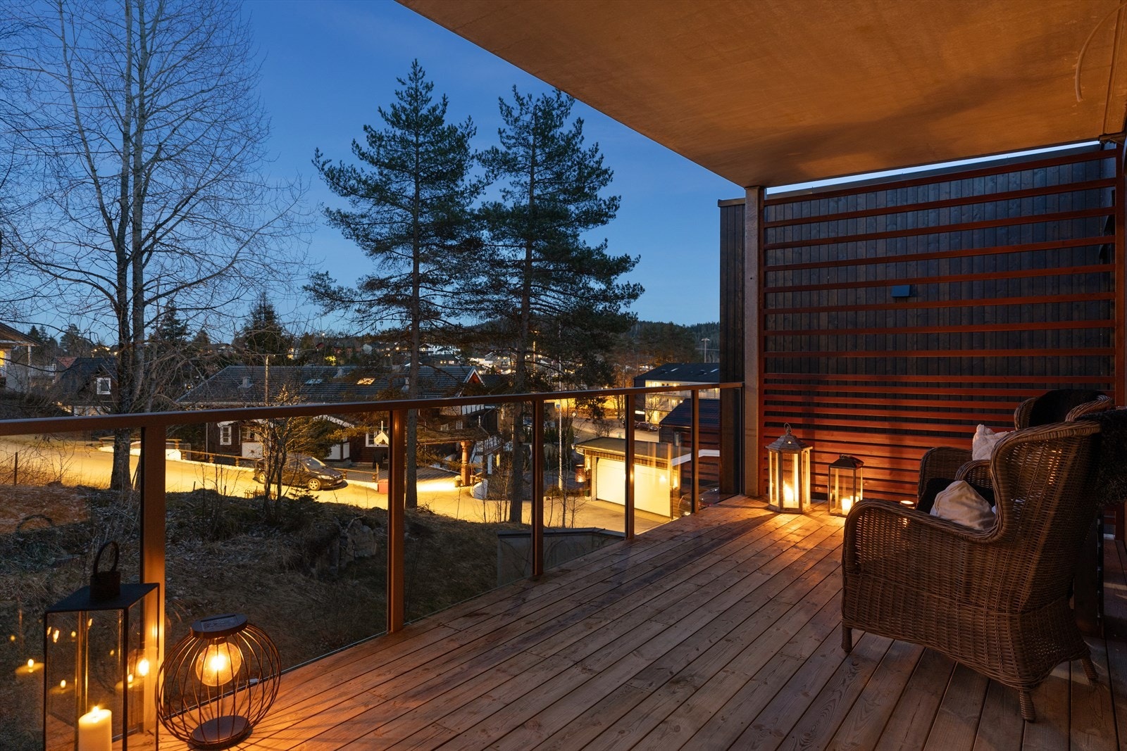 Her kan de siste minuttene av dagen nytes før man går og legger seg. Galleribilde