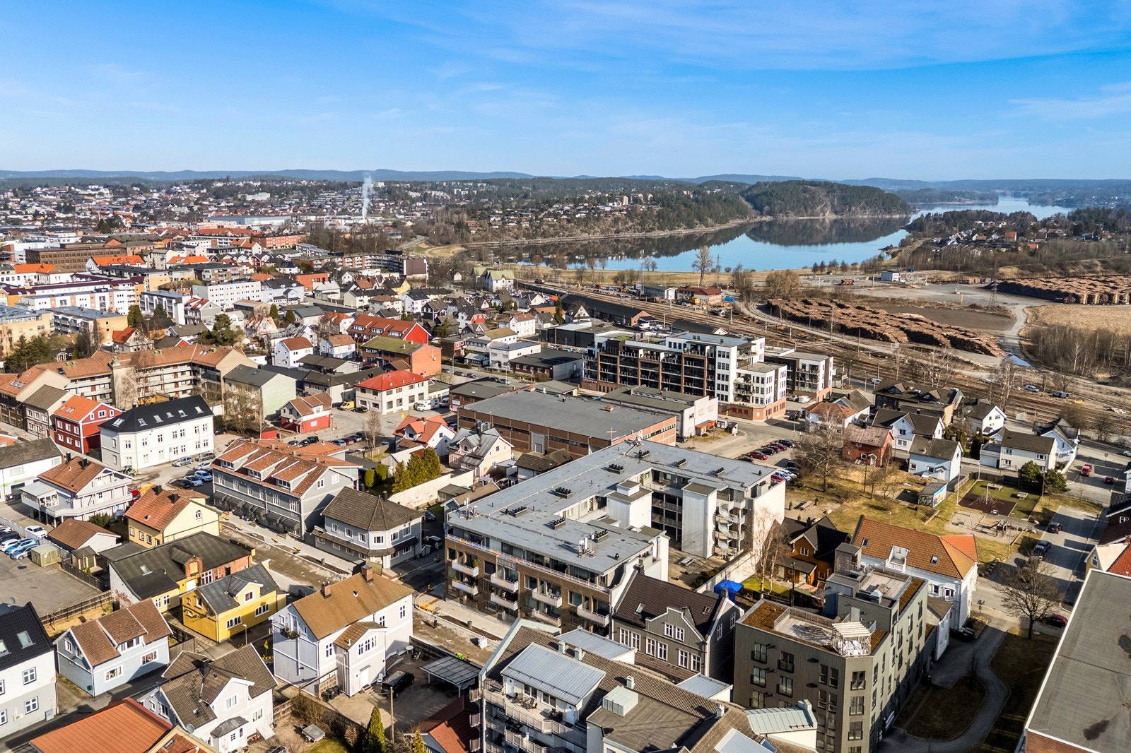 Dronebilde Galleribilde