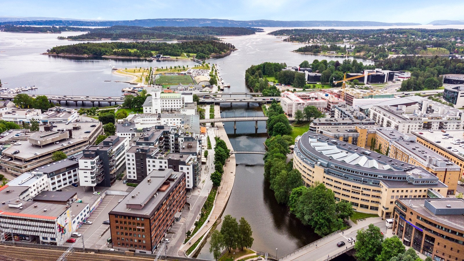 Område bilder av Sandvika sentrum og Kadettangen Galleribilde