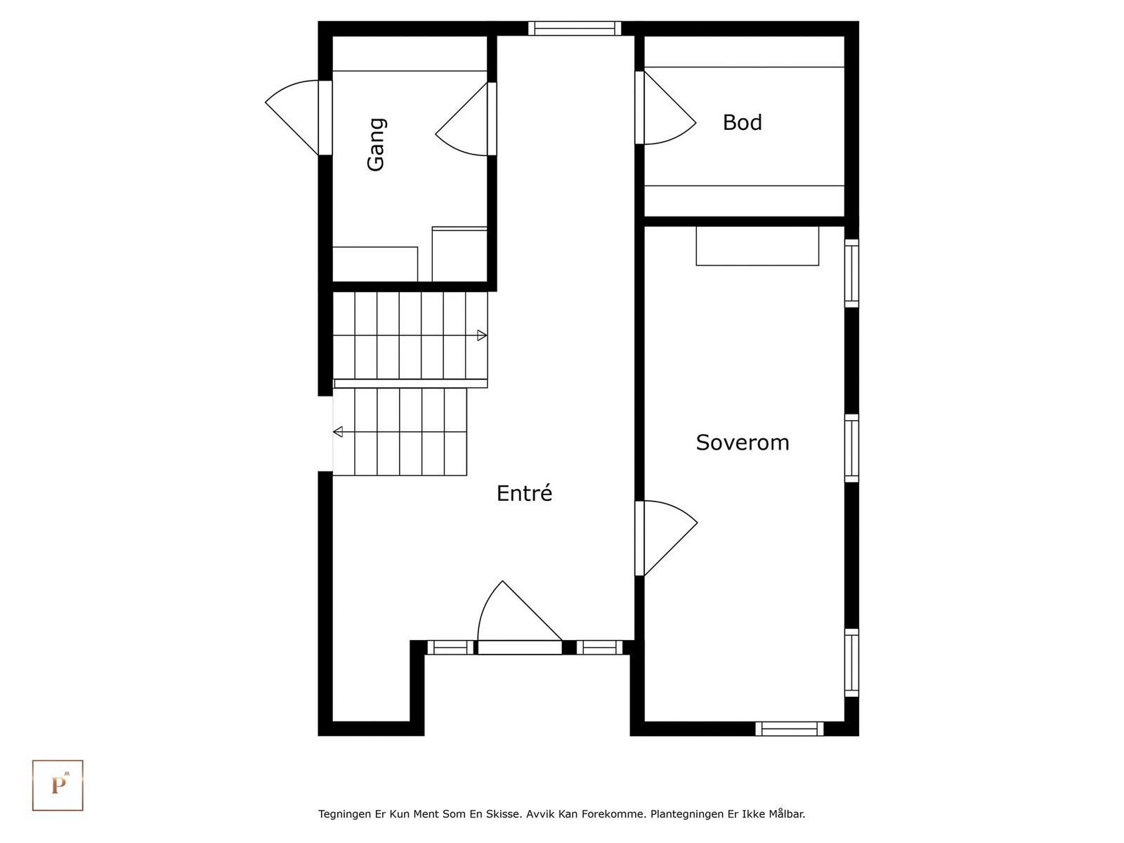 Plantegning mellomplan Galleribilde