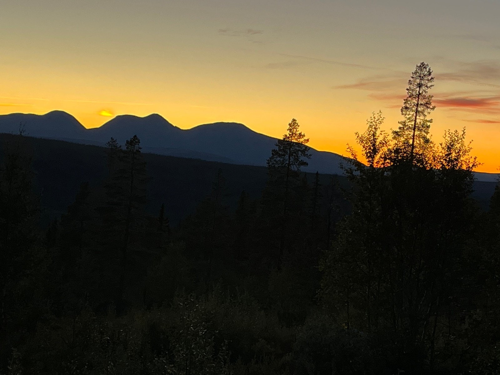 Sølen i solnedgang, sett fra Østfjellet. Galleribilde