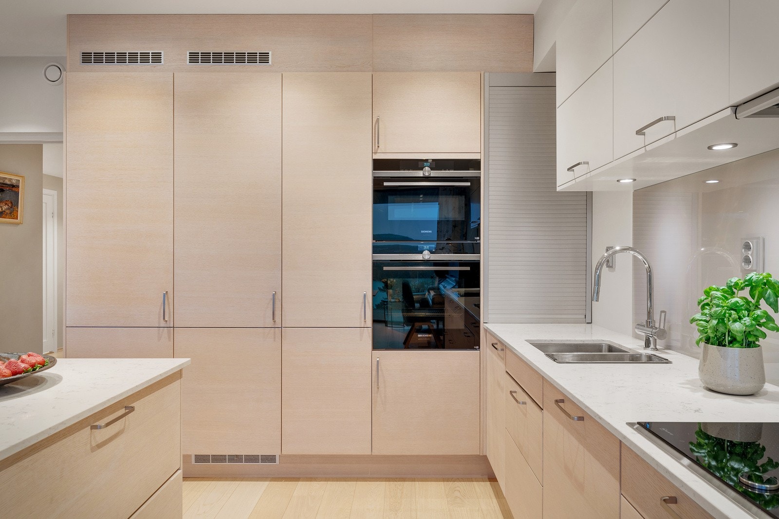 Her er både stekeovn pluss kombi mikro-/stekeovn. Galleribilde