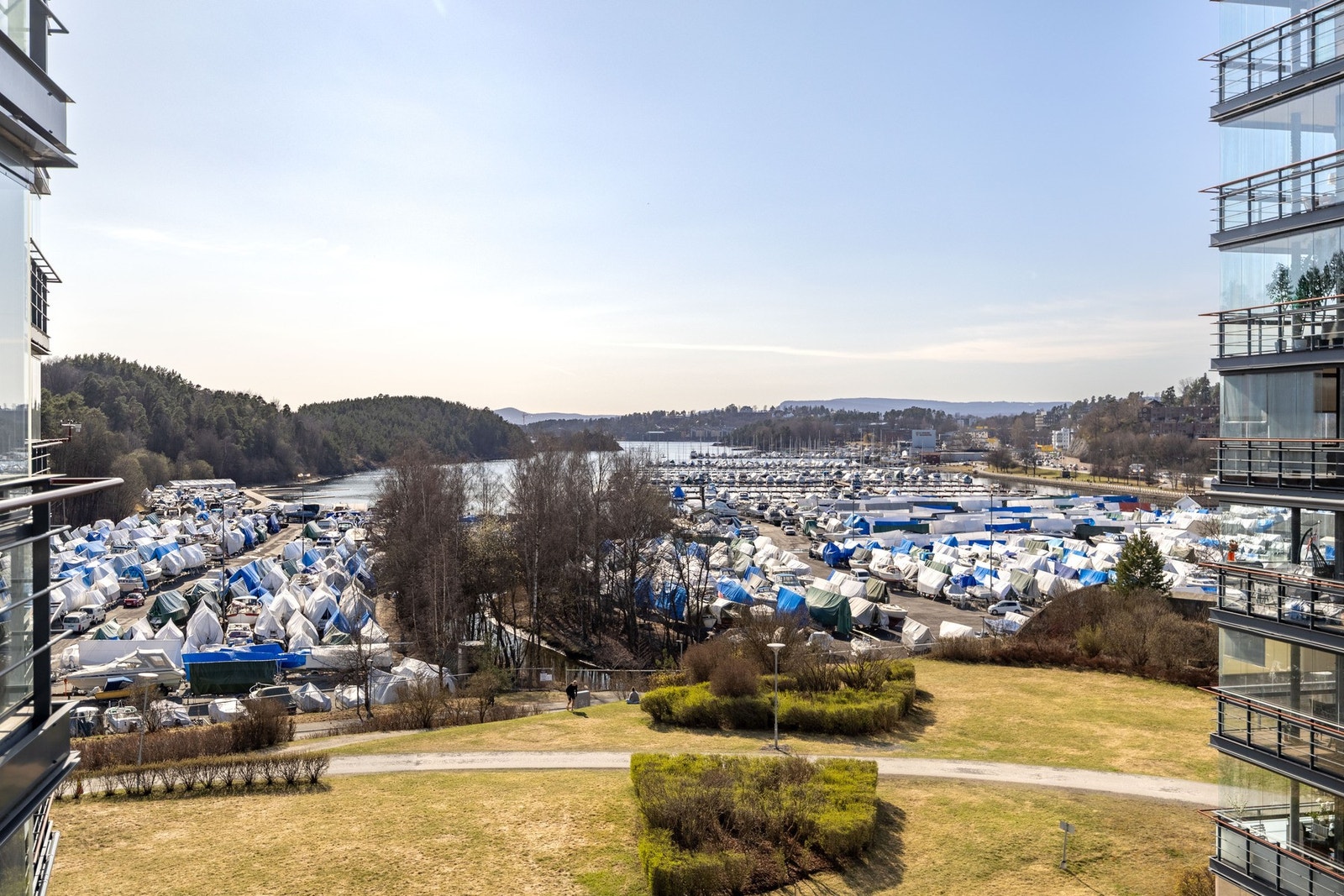 Flott utsikt fra leiligheten. Galleribilde