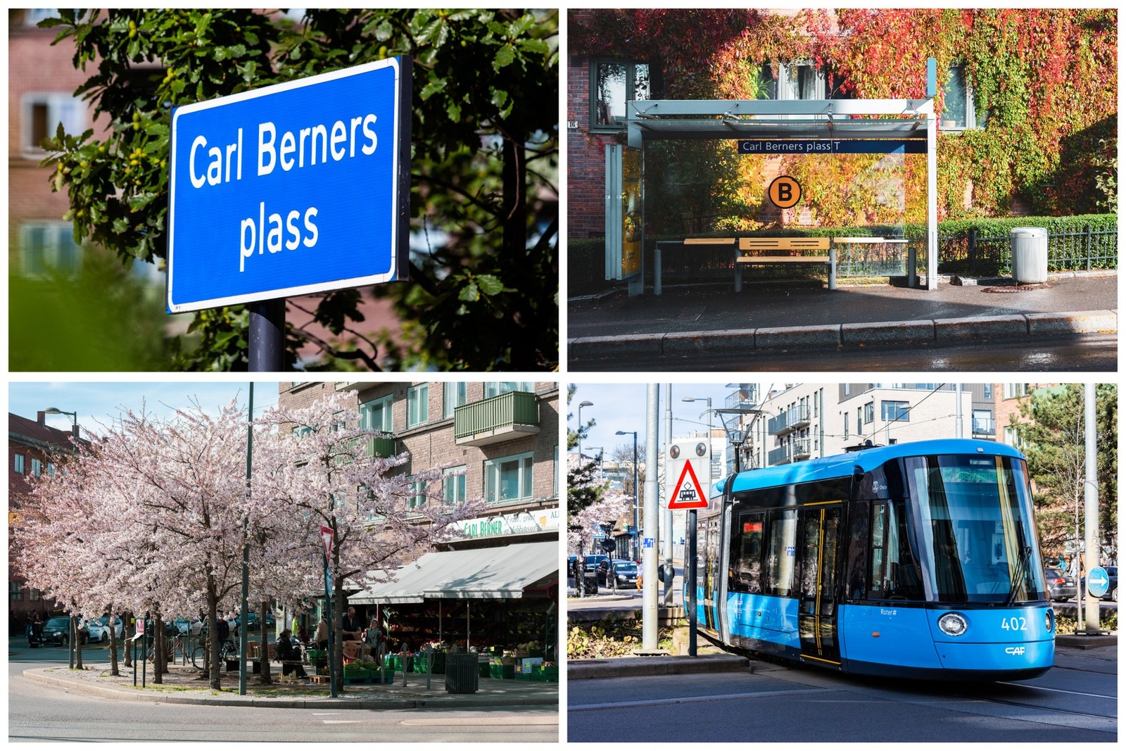 Kollektivtilbudet er også komplett med buss, t-bane og trikk. Galleribilde