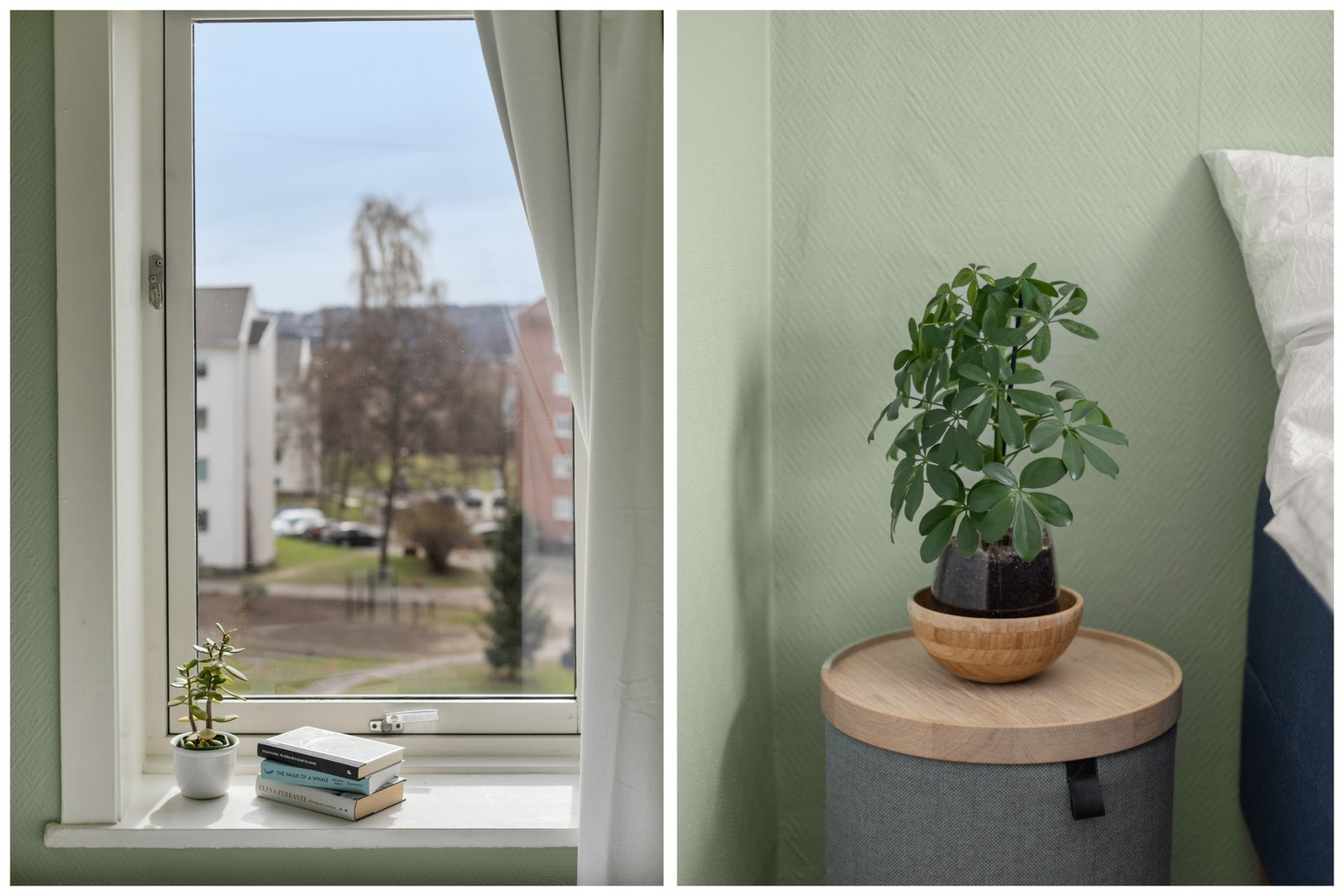 Soverommet vender mot rolig gårdsrom. Galleribilde