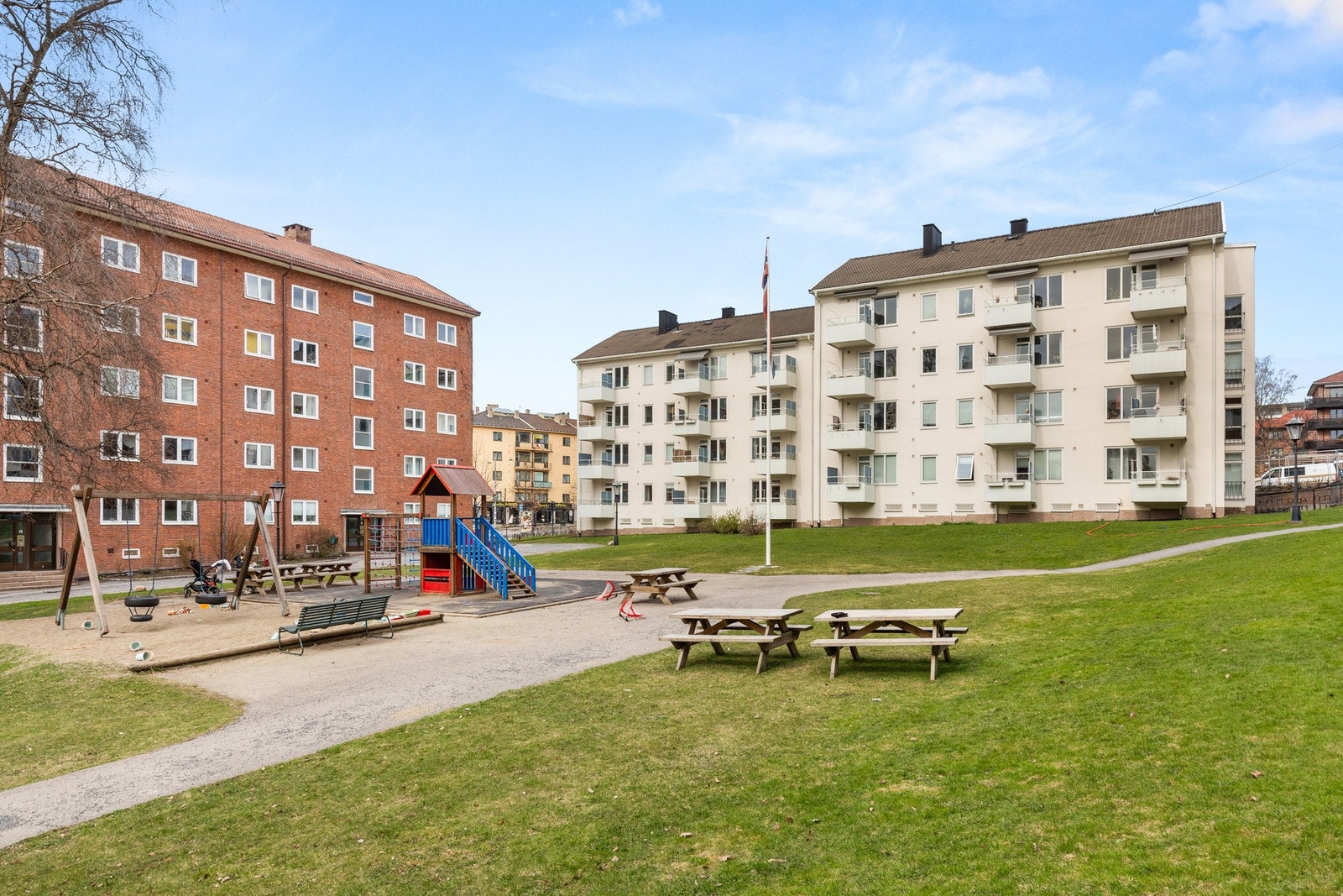 Pent opparbiedet fellesområde til glede for alle beboere. Galleribilde