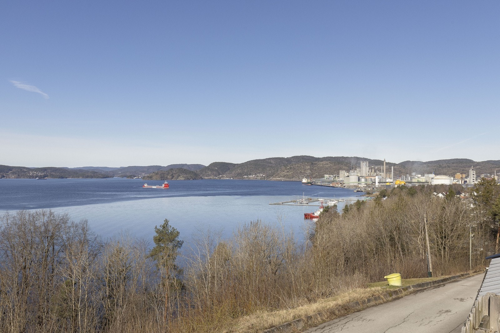 Fantastisk utsikt over Frierfjorden Galleribilde