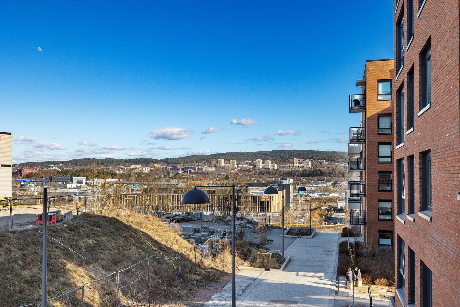 Flott utsikt fra balkongen over Oslo Galleribilde