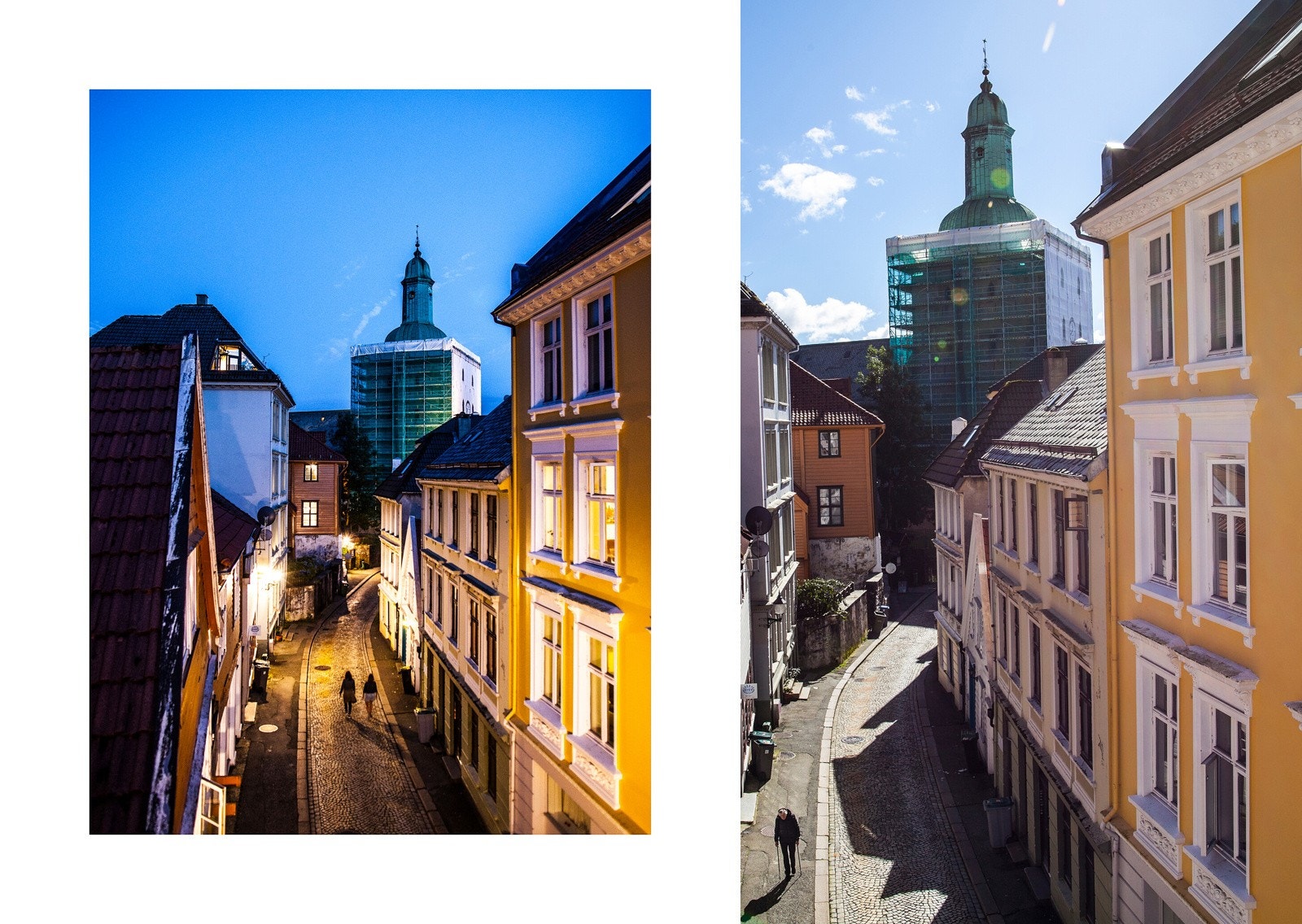 En sjarmerende gate også når mørket faller på. Galleribilde