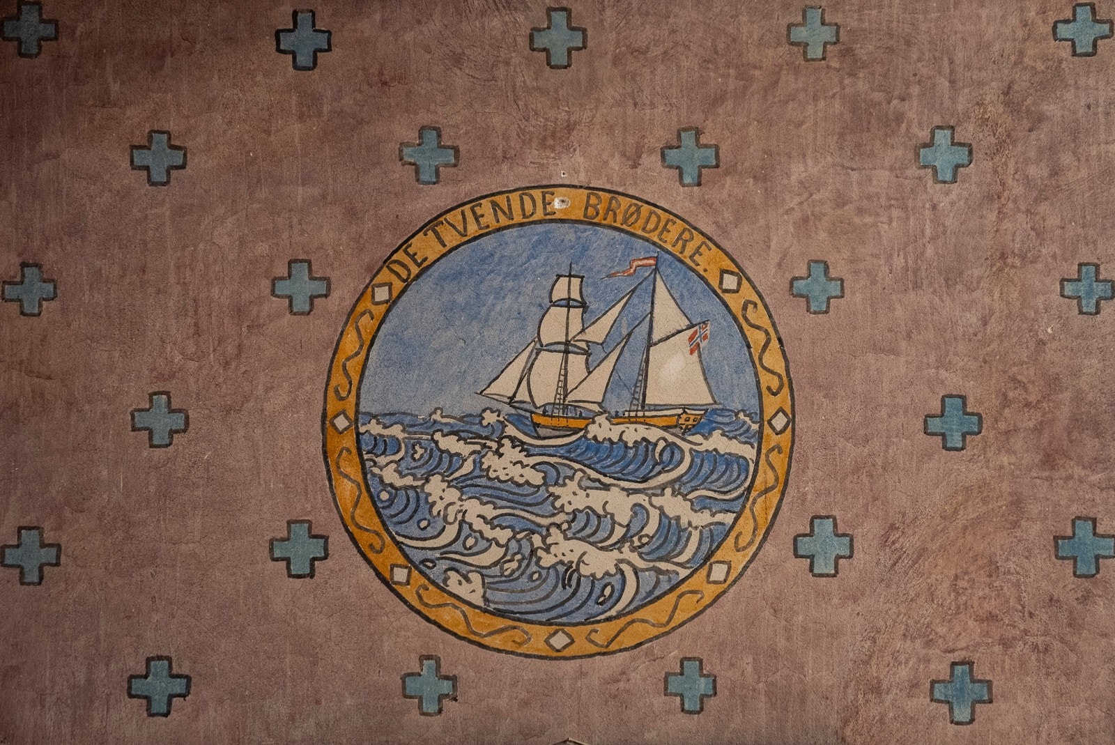 Håndmalt på stedet av kunstneren Wilhelm Wetlesen Galleribilde