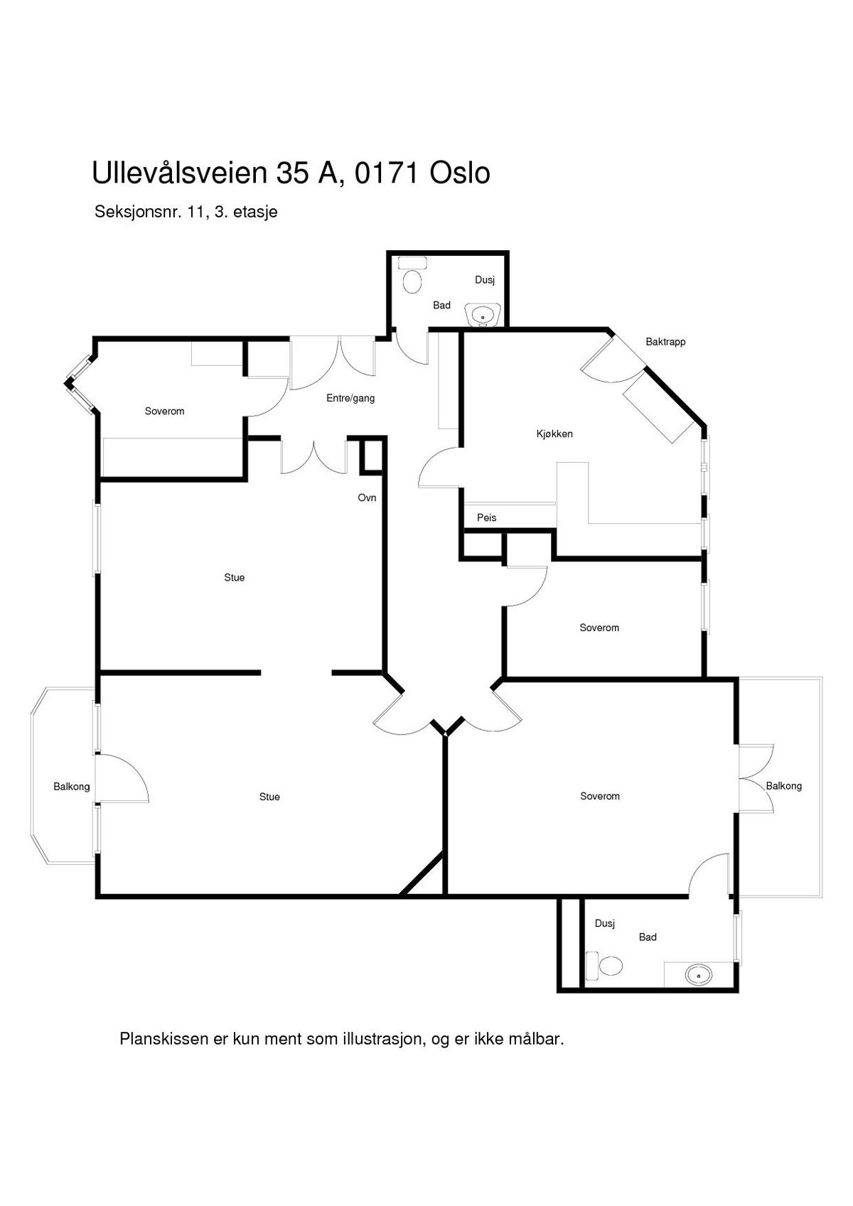 Ullevålsveien 35 A, 3. etasje Galleribilde